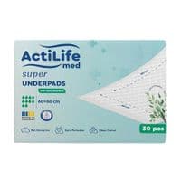 Пелюшки для малюків ActiLife Med Super 60 х 60, 30 шт (4820174981501)