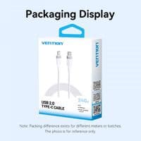 Кабель Vention USB Type-C - USB Type-C (M/M), 240W, 5A, 2 м, Black (TRIBH)
