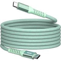 Магнитный кабель питания и синхронизации Verbatim 60 Вт /USB-C-USB-C /120 см-зеленый