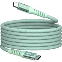 Магнітний кабель живлення та синхронізації Verbatim  100 Вт /USB-C–USB-C /120 см-зелений