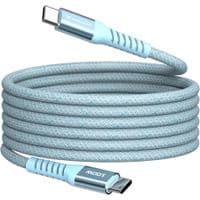 Магнитный кабель питания и синхронизации Verbatim 100 Вт/USB-C–USB-C/120 см-голубой