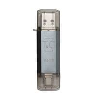 Флеш-накопичувач USB 64GB Type-C T&G 009 Star Series Silver (TG009TC-64GSL)