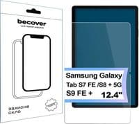 Скло захисне BeCover Matte Anti-Glare Samsung Galaxy Tab S7 FE 12.4 SM-T730/SM-T735/S8 Plus 5G SM-X800/SM-X806/S9 FE (713441)