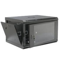 Шафа 19" 6U, 600x400x373мм (Ш*Г*В), економ, акрилове скло, чорна