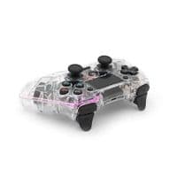 Геймпад Brazzers BR-P05 бездротовий для PS4 / PC / IOS / Android DUAL Motor Vibration, BT4.0, AUX, LED light bar, Transparent, 3.7V, 600mAh, Blister-box