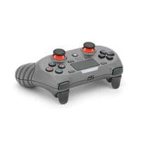 Геймпад Brazzers S8-P бездротовий для PS4 Wireless DOUBLE-motor vibration 4, роз'єм для навушників, LED light bar, Silver, 3.7V, 600mAh, Blister-box
