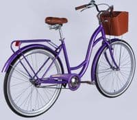 Велосипед Dorozhnik 26" AQUAMARINE рама-17" ST 2025 фиолетовый (OPS-D-26-323)