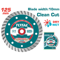 Акс.інстр TOTAL TAC2131253 Алмазний диск Turbo, універс, 125х22.2мм.