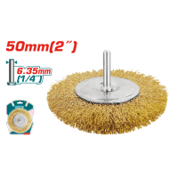 Акс.інстр TOTAL TAC34021 Щітка крацовка дискова, зі шпилькою 50мм