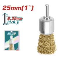 Акс.інстр TOTAL TAC37011 Щітка крацовка "Чашка", зі шпилькою, 25мм