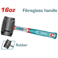 Молоток TOTAL THRUH6816 Киянка гумова, 450г
