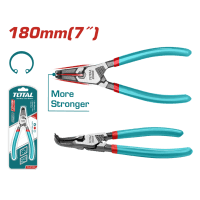 Кусачки TOTAL THTJ21804 Знімач внутр. стопорних кілець вигнутий 180мм