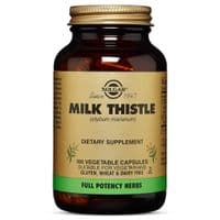 Травы Solgar Расторопша, Milk Thistle, 100 вегетарианских капсул (SOL03972)