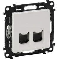 Розетка Legrand двойная RJ45 Кат.5е UTP Белый, Valena LIFE