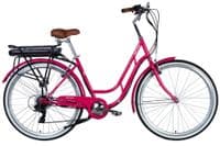 Електровелосипед Dorozhnik 28" RETRO DD рама-19" 36B 12.5А*г 250Вт рожевий 2025 (ELB-D-28-090)