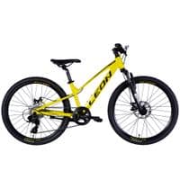 Велосипед Leon 24" JUNIOR DD рама-12" AL 2025 жовтий з чорним (OPS-LN-24-118)