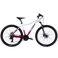 Велосипед Leon 27,5" XC LADY 105 DD рама-18" AL 2025 білий з малиновим (OPS-LN-27,5-004)