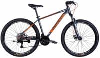 Велосипед Discovery 27,5" BASTION DD рама-17" AL 2025 сіро-помаранчевий (OPS-DIS-27,5-009)