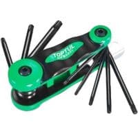 Ключ Toptul шестигранный складной TORX T6-T25 (AIFB0802)