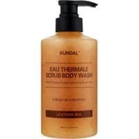 Гель для душу Kundal Eau Thermal Scrub Body Wash Leather Iris 500 мл (8809809428679)