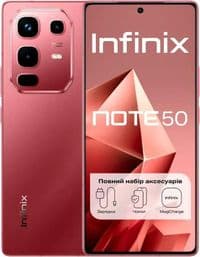 Мобільний телефон Infinix Note 50 8/256Gb Burgundy Red (4894947066405)