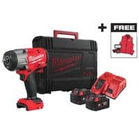 Гайковерт ударный аккумуляторный Milwaukee M18 FHIWF2F12MC-502X 18В АКБ 2х5А·час 0-2000об·мин 2034Нм 1/2" ЗП M12-18FC TURBO прожектор M18 ALIS-0 жилет кейс.