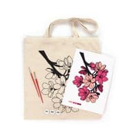 Набір для творчості Rosa Talent екосумка-розмальовка, Flowers, 38х42 см (4823098544623)