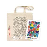 Набір для творчості Rosa Talent екосумка-розмальовка, Funny Flowers, 38х42 см (4823098543510)