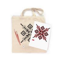 Набір для творчості Rosa Talent екосумка-розмальовка, Вишиванка, 38х42 см (4823098544647)