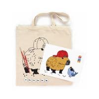 Набор для творчества Rosa Talent раскраска-экосумка, Капибара, 38х42 см (4823098544630)