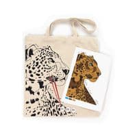 Набір для творчості Rosa Talent екосумка-розмальовка, Леопард, А3, 38х42 см (4823098541271)