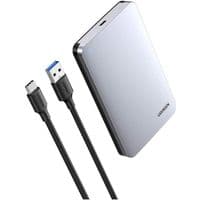 Карман внешний Ugreen CM300, Grey, 2.5", USB 3.1 Gen2, 1xSATA, алюминиевый корпус (70498)