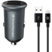 Зарядное устройство для Armorstandart 2xUSB QC3.0 Grey + cable Lightning (ARM82458)
