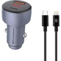 Зарядное устройство для Armorstandart AR-C43 Type-C PD30W + USB QC 3.0 Grey + cable Lightning (ARM82462)