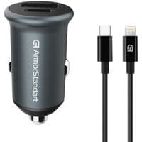 Зарядное устройство для Armorstandart USB Type-C PD20W + USB QC 3.0 Grey + cable Lightning (ARM82460)