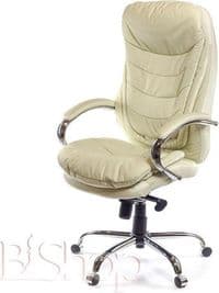 Офисное кресло Аклас Валенсия Soft CH MB Бежевый (Кожа LC-F) (00161473)