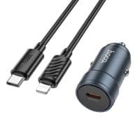 Зарядное устройство HOCO HOCO Z57 Glorious single-port USB-C PD30W + cable USB-C Metal Gray (6942007633086)