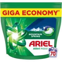 Капсули для прання Ariel Pods All-in-1 Гірське джерело 70 шт. (8700216764193)
