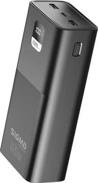 Батарея универсальная Sigma X-power SI30A6QLX 30000mAh, PD/65W, LED, cable 100w, black (4827798835111)
