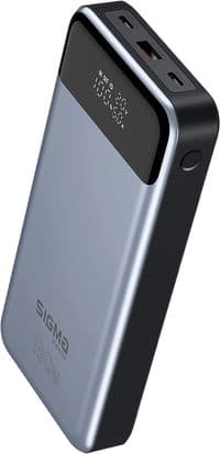 Батарея універсальна Sigma X-power SI30A7QLX 30000mAh, PD/130W, LED, cable 100w, silver (4827798479117)