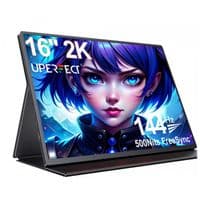 Монітор 16" UPERFECT UGame C2 Pro, Black, WLED, IPS, 2560x1600, 16:10, 3 мс, 144 Гц, 350 кд/м², 1000:1, 178°/178°, 1хType-C/ mini-HDMI, RJ-45, Vesa 75x75