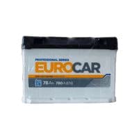 Акумулятор автомобільний EUROCAR 6СТ-78АЗ (0) (-/+) (L3) 780А 12V