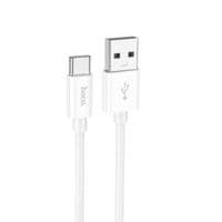 Дата кабель USB 2.0 AM to USB-C 1.0m Magic silicone X87 white HOCO (6931474783240)