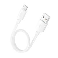 Дата кабель USB 2.0 AM to USB-C 0.25m Hyper 27W X96 white HOCO (6942007609418)