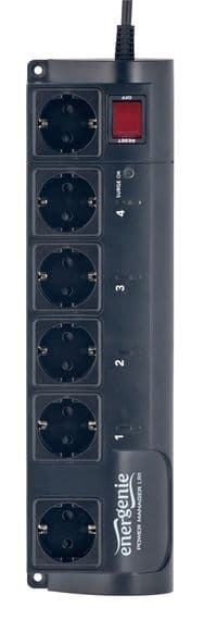 Программируемый сетевой фильтр EnerGenie EG-PMS2-LAN, LAN