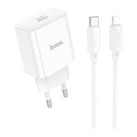 Зарядное устройство HOCO C76A Pro Majestic USB-C PD30W + cable USB-C to Lightning White (6942007616317)