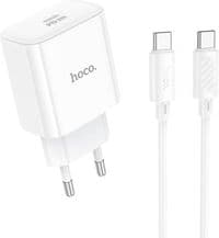 Зарядное устройство HOCO C76A Pro Majestic USB-C PD30W + cable USB-C to USB-C White (6942007616324)