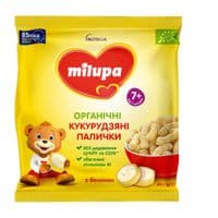 Батончик детский Milupa органические кукурузные палочки с бананом от 7 мес., 20 г (4820226169314)