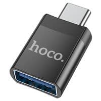Переходник HOCO UA17 USB3.0(F) =&amp;gt; Type-C(M), Black, Blister