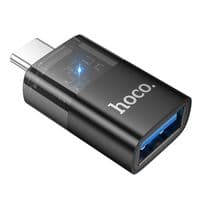 Переходник HOCO UA36B USB3.0(F) =&amp;gt; Type-C(M), Black, Box